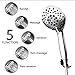 Luxury Handheld Shower Heads - Rain Shower Head By Smartier - High Pressure & Premium Comfort - Premium Chrome - Best Rain Spray Shower Head - 5 Foot Hose, Holder Included - Ultra Flexible - 5 Setting