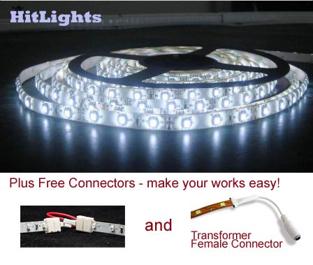 HitLights LED Flexible Lighting Strip Cool White 