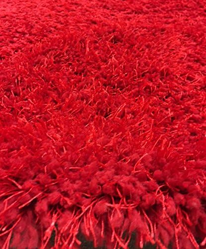 8x10 Feet Silver Light Gray Light Grey Color Solid Decorative Modern Contemporary Designer Area Rug Carpet Rug Bedroom Living Room Indoor Shag Shaggy Canvas Backing Plush Pile Polyester