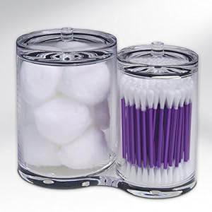 Epica Clear Cotton Ball & Swab Organizer