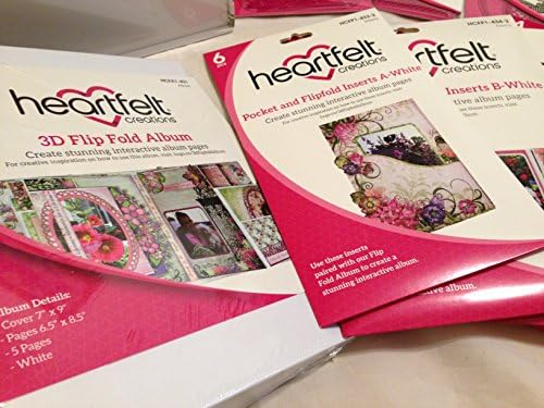 Heartfelt Creations NEW White Flip Fold Album + Storage + Dies