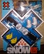 X Games Mini Fingerboard Snowboard BURTON Bullet Snowboard / White TRIBUTE Boots Collectible Play Set