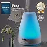 Essential Oil Diffuser, 3rd Version Cool Mist Aroma Humidifier Aromatherapy eBooks Included with Adjustable Mist Mode Waterless Auto Shut-off and 7 Color LED Lights Changing for Bedroom Office Home
