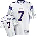 Reebok Minnesota Vikings Tarvaris Jackson Replica White Jersey