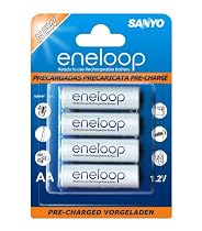 Sanyo Eneloop AA 4 Pack Batteries 2000mAh