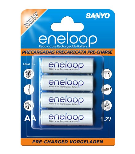 Sanyo Eneloop AA 4 Pack Batteries 2000mAh