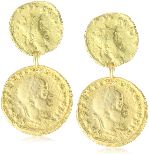 Tat2 Designs Coin Gold 2 Coin Earrings