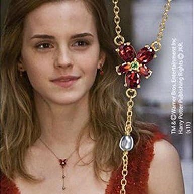 LORZ Hermione's Gold Plated Necklace Harry Potter Movie us seller