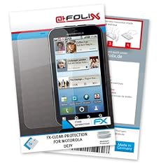 atFoliX FX-Clear Displayschutzfolie f�r Motorola DEFY - Displayschutz kristallklar! H�chste Qualit�t - Made in Germany!
