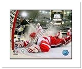 Chris Osgood Detroit Red Wings NHL Double Matted 8x10 Photograph 2008 Stanley Cup Finals Goal Cam