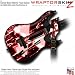 Radioactive Red WraptorSkinz Skin fits Guitar Hero World Tour Guitar for XBOX 360 and PS3 (GUITAR NOT INCLUDED)