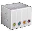 Hama CD-/DVD-Album Box 96, Transparent-Weiß