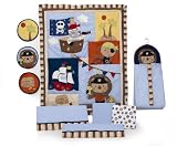 Kids Line 9 Piece Crib Bedding Set, Pirate Party
