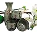 Atlantic Collectibles Japanese 5oz Ceramic Matcha Cherry Blossom Sake Set Flask With Four Cups Made In Japan