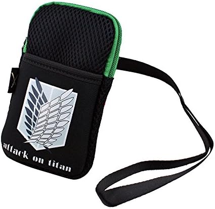 Createreedo 4.7inch Neoprene Anime Cartoon Cell Phone Pouch Bag (Attack on Titan)