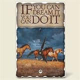 Tile Desk clock~If you can dream it ...~Artworks Home Accents~ desk clocks~ c...