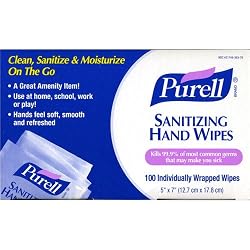 PURELL Sanitizing Hand Wipes Individually Wrapped 100-ct. Box