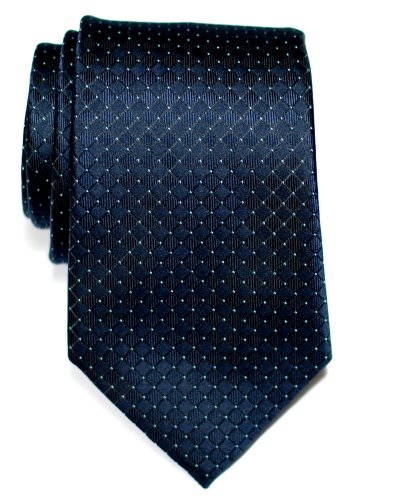 Retreez Check Textured Woven Microfiber Men's Tie - Various Colors