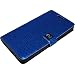 Samsung Galaxy S 2 II i9100 Novoskins Blue Blau Faux PU Leder Snakeskin iDiary Case