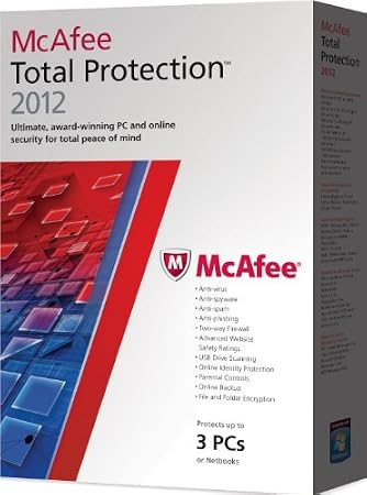 McAfee Total Protection 2012, 3 PC's, 12 month Subscription (PC)