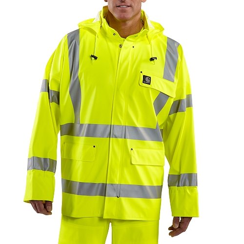 Best Review !! for Carhartt C93 High-Visibility Class 3 WorkFlex Coat Brite Lime Medium