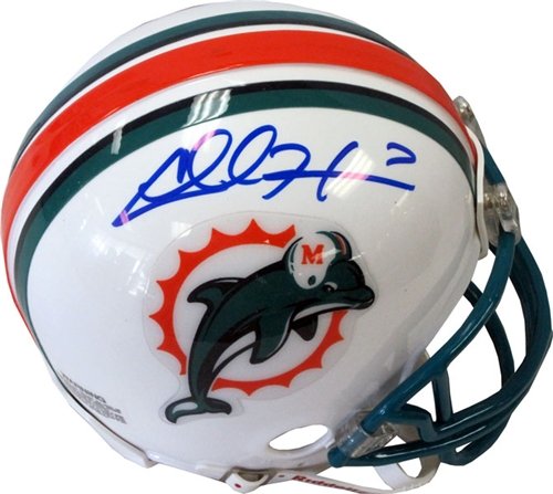 Chad Henne Autographed/Hand Signed Miami Dolphins Mini Helmet