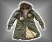 Hooch Mantel Danni Canvas New Long Eskimo oliv - fällt eine Nummer kleiner aus
