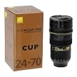 Fotodiox Thermo Lens Cup with Stainless Steel Insulated Tumbler, Coffee and Refreshment Mug, 1:1 Nikon Lens imitation Thermo Cup (Modeling 24-70mm F2.8G Lens), 16oz from Fotodiox