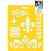 Stencil Mania 7x10 Stencil: Decor Accents