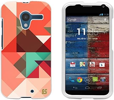 FXclusive® For Moto X First Generation XT1058 ( 2013 Model Only ) 4.7 inches 4G LTE Image Design Graphic Pictorial Pattern Cellphone Shell Cover 2 Pieces Hard Case [ Easy Clip on / Snap on / off ] [Silm Fit Light Weigh] Durable Cell Phone Cases - Abstract Background Design