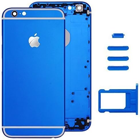 New iPhone 6 Back Housing Cover (Blue / White) Includes Small Parts Replacement Part - FIXSTOP®