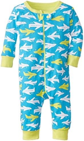 The Children's Place Baby-Boys Newborn Planes Stretchie, Neptune Blue, 0-3 Months