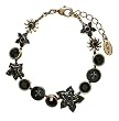 Pilgrim 349-902 Armband, vergoldet, schwarz