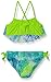 Angel Beach Girls' Tiger Beat Ombre Cool Printed Crochet Flounce Bikini Set