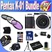 Pentax K-01 16MP APS-C CMOS Compact System Camera With 40mm Lens (White) + Extended Life Battery + 32GB SDHC Class 10 Memory Card + USB Card Reader + Memory Card Wallet + Deluxe Case w/Strap + Shock Proof Deluxe Case + Mini HDMI to HDMI Cable + 3 Piece Professional Filter Kit + Accessory Saver Bundle!