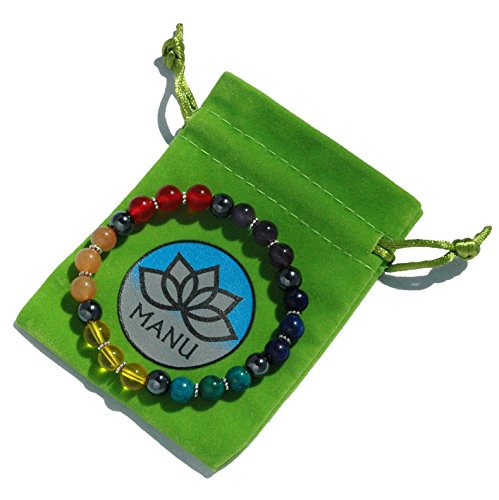 7 Chakra Crystal Grounding Stone Bracelet