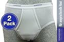 Schiesser 2 Stück ( Doppelpack ) Herren Slip Sportslip doppelripp weiß