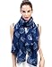 Lina & Lily Vintage Camera Print Scarf Lightweight (Blue)