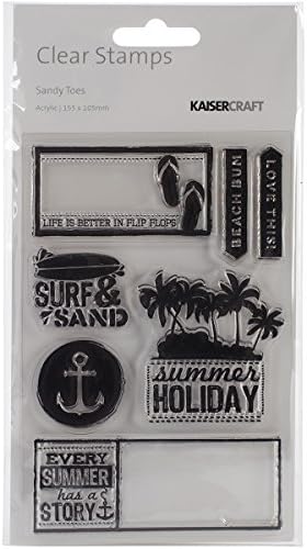 KaisercraftSandy Toes Clear Stamps, 6.25 by 4-Inch