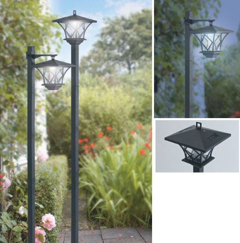 Garden Solar Post Lights (1027) Set Of 2 Post Lights To Light Up Your Garden , Decking Or Path.