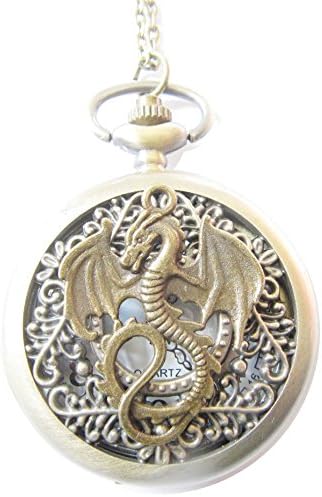 Eternal Dragon Pocket watch necklace Personalized L Size Pterosaur Pocket watch