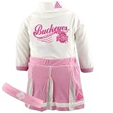 adidas Ohio State Buckeyes Pink Infant 3 Piece Cheerleader Set