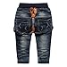 E-Tree eTree Boys' Girls' Jeans Vintage Holes Denim Rompers Pants 1-4 Years