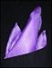 Apparel : Fine Lilac Silk Pocket Square, 100% Silk - by Royal Silk