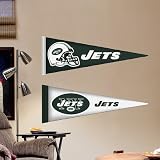 NFL New York Jets NFL Pennant Vinyl Wall Graphic Decal Sticker Poster