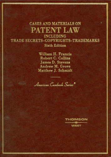 City Travel Guides Discounted  Books : Cases and Materials on Patent Law, Including Trade Secrets, Copyrights, Trademarks, (American Casebook Series) (American Casebook Series)