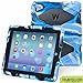 ipad 2/3/4 case,kidspr ipad case *NEW* *HOT* Super Protect[shockproof] [rainproof] [sandproof] with Built-in Screen Protector for Apple iPad 2/3/4,2015 new style for ipad 2/3/4 (Camouflage blue+black)