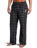 NBA Men's Washington Wizards One Color Logo Flannel Pant (Black Plaid, Medium)