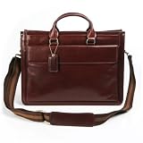 BGSD Portfolio Computer Leather Brief Bag