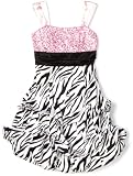 Ruby Rox Kids Girls 4-6x Zebra Pick-Up Dress